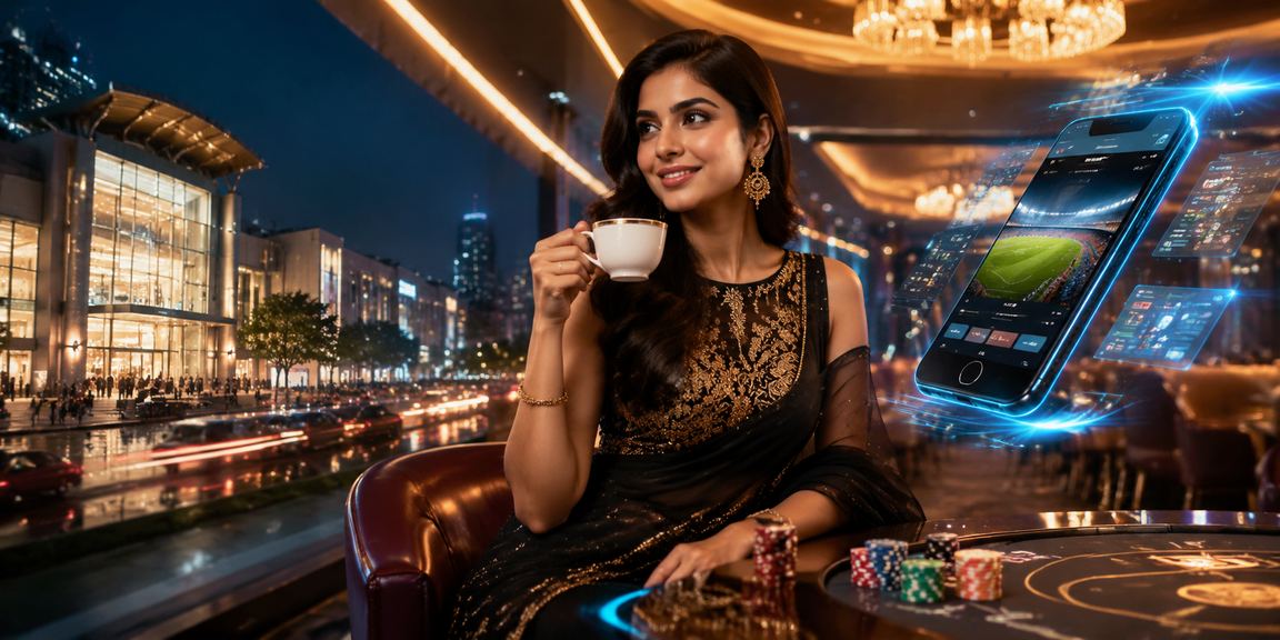 Sports Betting promotion offer viewed with a Bangladeshi model in Dhaka